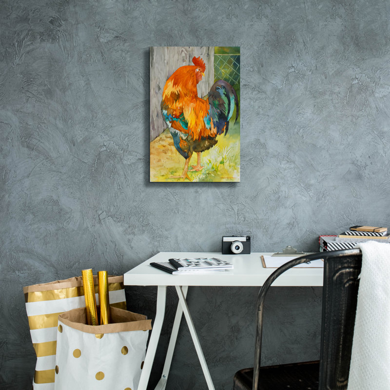 «August Rooster» par Annelein Beukenkamp, August Grove, H 18 po x l 12 po x P 0,75 po