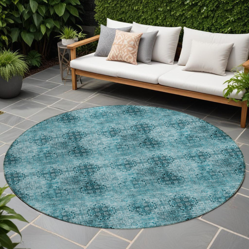 Tapis d'intérieur rond 8 pi