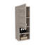 Armoire de salle de bain Mila, deux tablettes intérieures, deux tablettes extérieures, armoire à une porte - gris clair