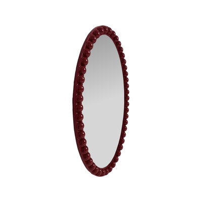 Varsha Oval Glossy Navy Mirror