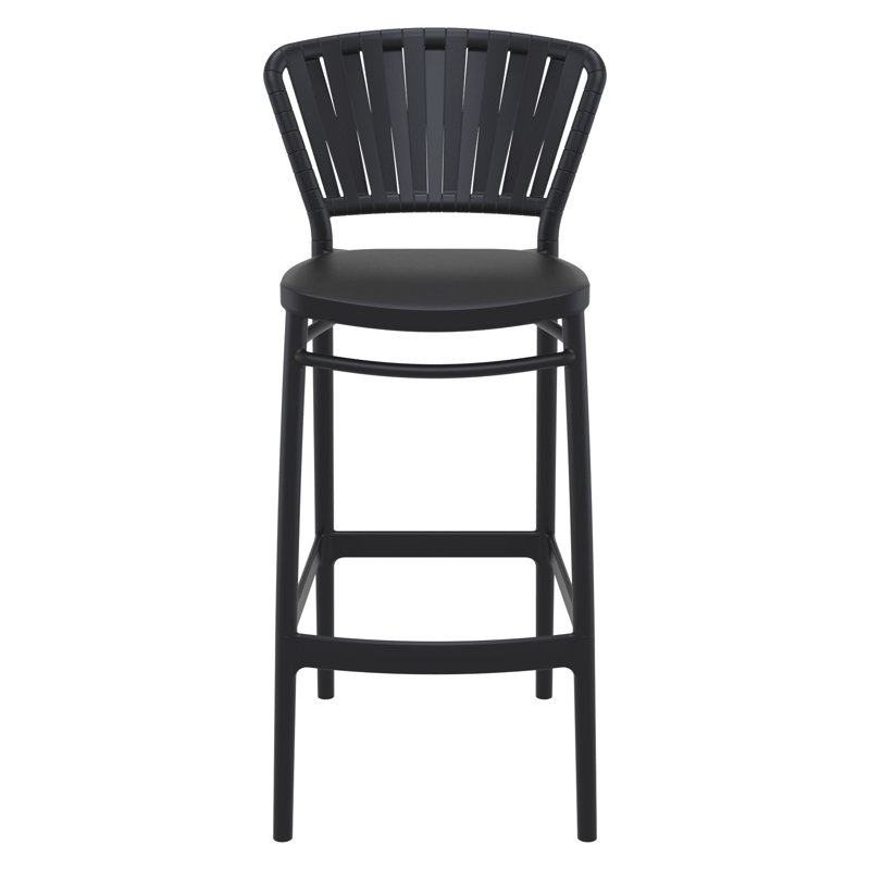 Tabouret de bar d'extérieur Newport, 29.5", Noir