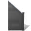 Ozuna 738.6cm H x 181.1cm W Grey Composite Fence Panels