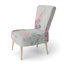 Chaise d'appoint, motif floral beige tapissé - motif floral beige II