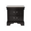 Table de chevet classique en bois 22 po x 16 po x 22,7 po - Noir