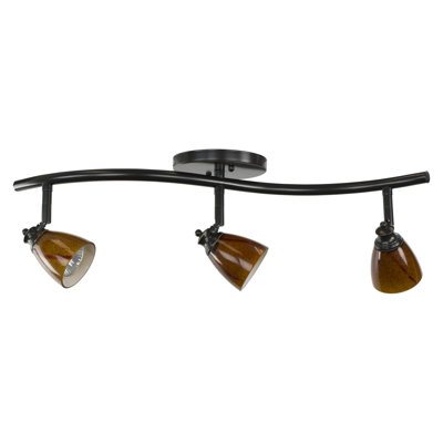 Ensemble de rail d'éclairage 3 lumières 22,5 po