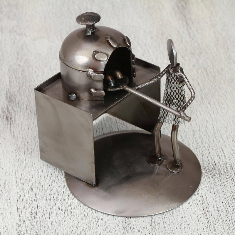 Novica Baker Upcycled Metal Auto Part Sculpture