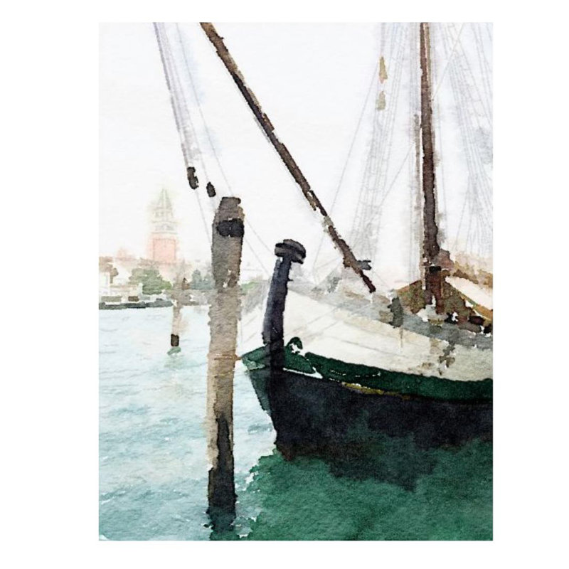 Barque par Harold Davis - impression, Gel coupé au couteau