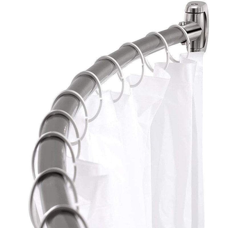 Photo inspiration: Fresh Look at Minoky 74 Curved Wall Shower Curtain Rod