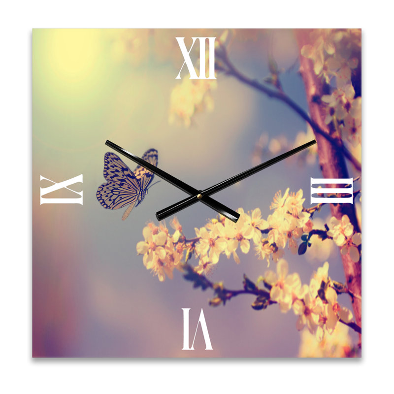 Horloge murale vintage papillon, Moyen