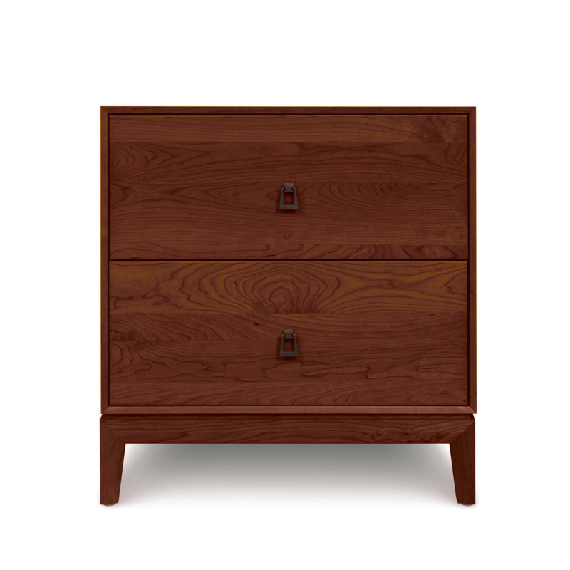 Mansfield 2 - Drawer Solid Wood Dresser, Cognac Cherry