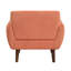 Siège contemporain orange, contenu à 100%, hauteur des pieds 8,5 po, poids de 47 lb, fauteuil de 1 pièce, pieds en bois massif, profondeur de siège de 22 po-216222000