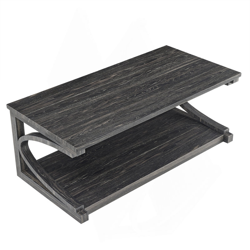 Table basse unique, Noir