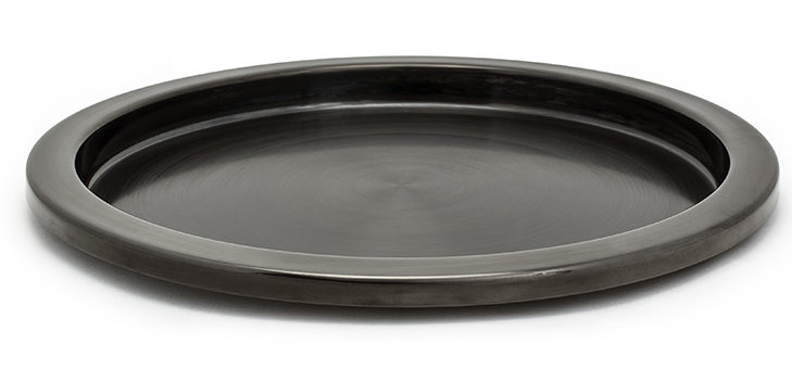 Sumatra Metal Tray - Set of 4, Matte Black