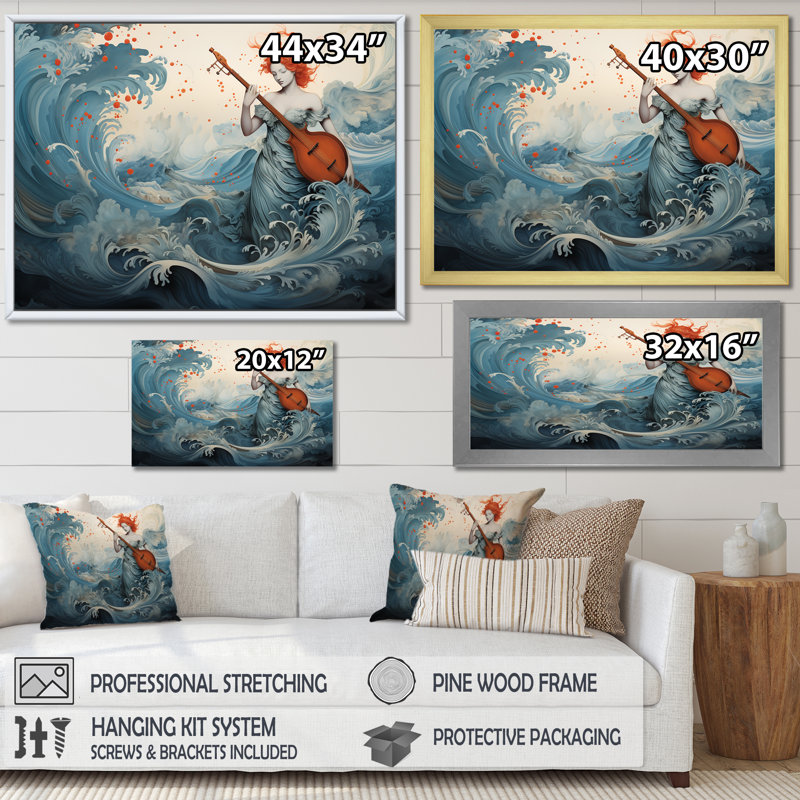 Aquarelle Venus Mythology - Classics, art mural, Cadre de coin blanc fermé, H 20 po x l 12 po x P 1 po