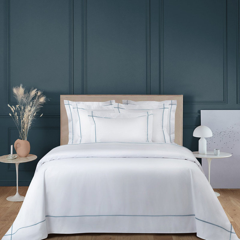 Athena Percale Pillow Case, Standard Pillowcase, Celeste