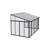 Palram - Canopia SanRemo Metal Patio Gazebo - Gray/Clear-98457859