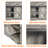 Teijo 31.5'' Coffee Bar Cabinet 3 Drawer Sideboard Storage Cabinet