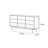 Diagonal Copper Handle Buffet Table