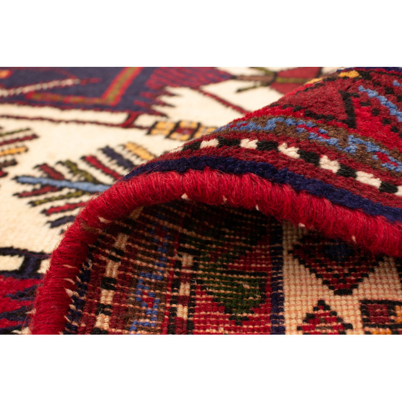 Tapis de zone en laine 7 pi 7 po x 8 pi 7 po à la main one-of-kind-noué la 2010 keisari Hrahad