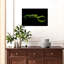 Striking Green Viper Snake Tropical Wall Art Print 1 Piece Wrapped Canvas Wall Art-962408474