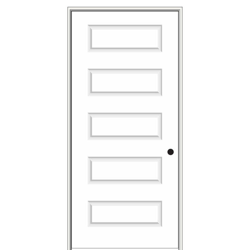 Porte standard en bois manufacturé à panneau, 36 po x 80 po, Côté gauche