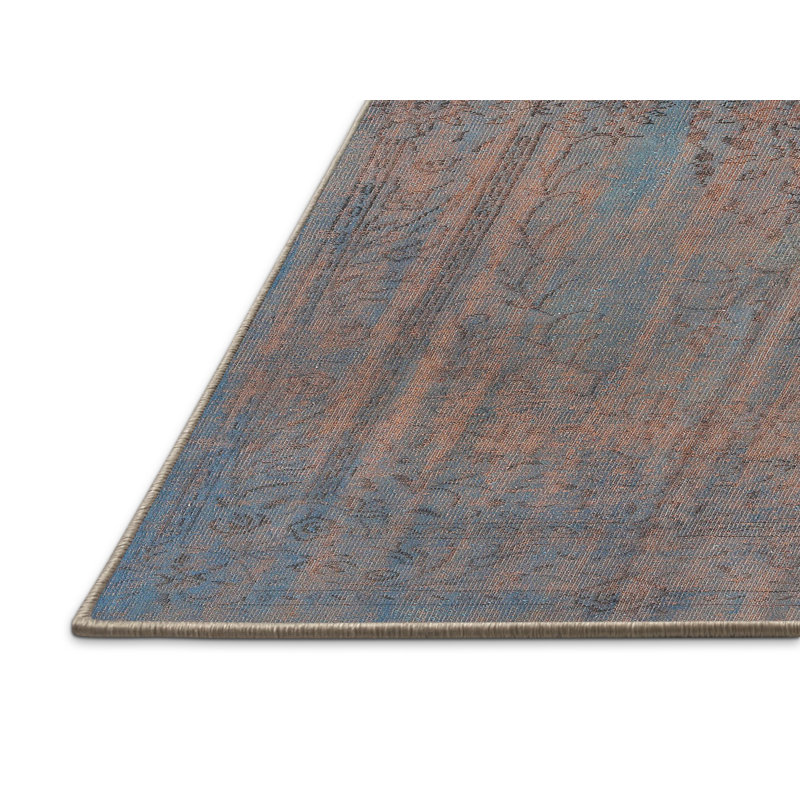Tapis noir clair/gris/rouge Candee, Rectangle 5 pi x 7 pi