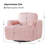 Hawkesbury 38.5"W Oversized Faux Fur Swivel Rocking Arm Chair-465935823