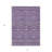 3' X 5' Purple And Lavender Striped Washable Indoor Outdoor Area Rug