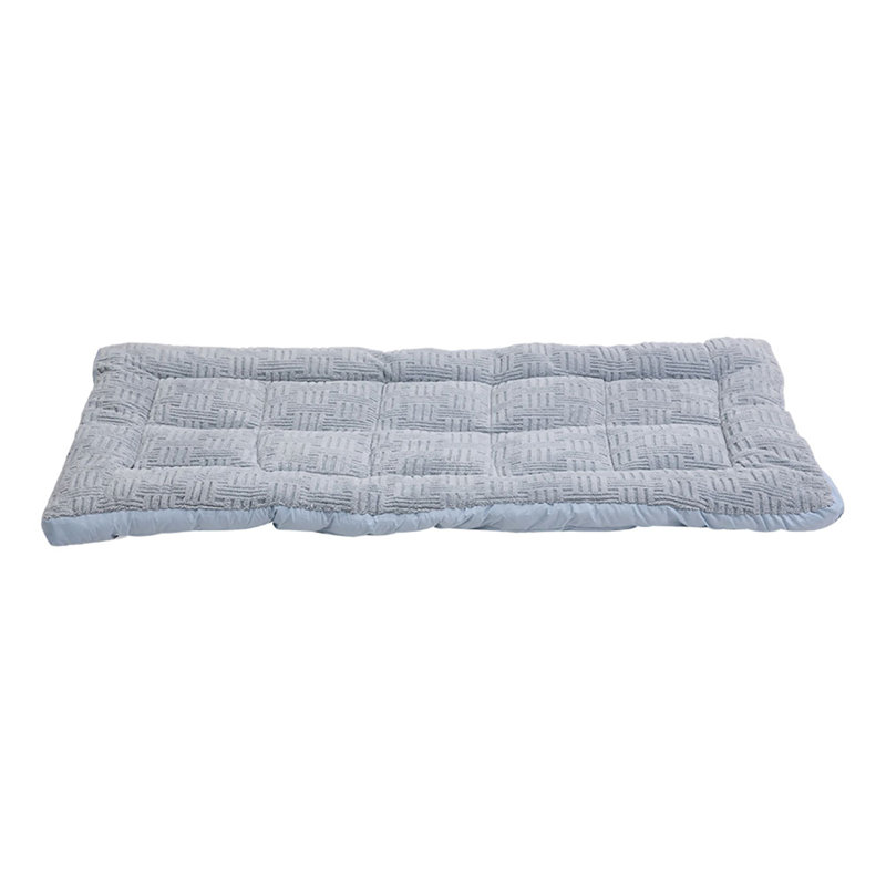 10cm Futon Mattress Futon  Mattress, Double, Grey/Blue