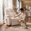 Fauteuil de massage inclinable avec fonction pivotante et berçante-1351929055