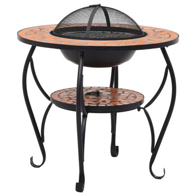 Esmeyer Mosaic Fire Pit Table 68 cm Ceramic