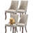 Modern Simplicity Linen Upholstered Dining Chairs Set of 4-1878337989