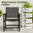 5-Piece HDPE Outdoor Dining Set -Weather-Resistant, Wood Texture-1647172303