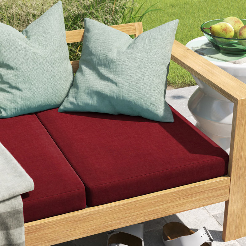 Coussin de siège d'extérieur ARDEN, Rubis, H 2,5 po x l 19 po x P 18 po