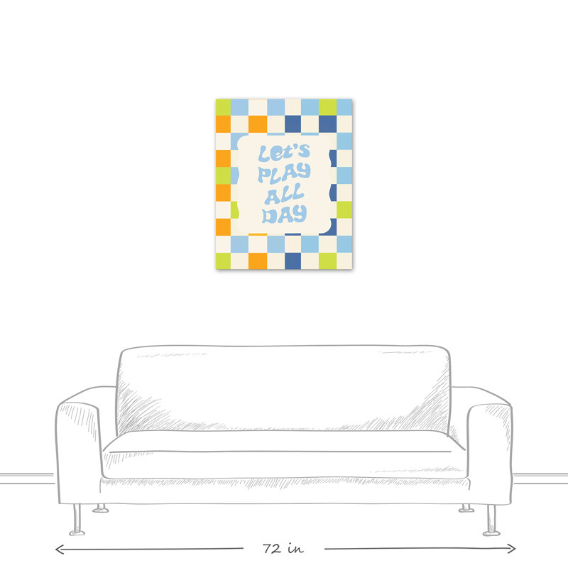 «Let's Play All Day», art mural 24 x 30