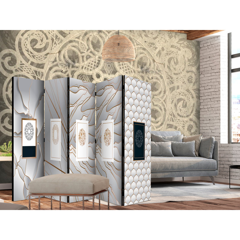 Dominique 172cm H Folding Room Divider, 5