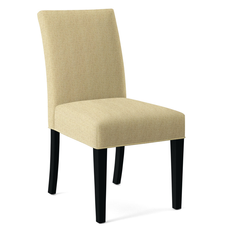 Chaise rembourrée Manhattan, Finition noire, Avoine Crypton Performance; 0822-74