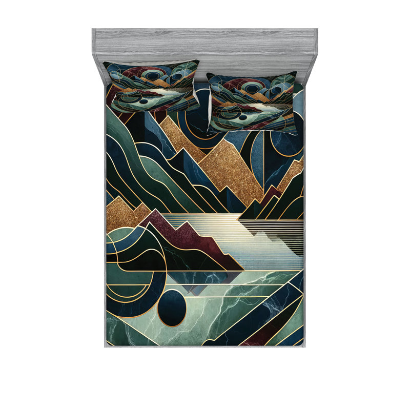 Microfiber Sheet Set, King Sheet Set with 2 Pillowcases