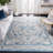 Aurich Light Gray/Blue Oriental Rug-1040926382