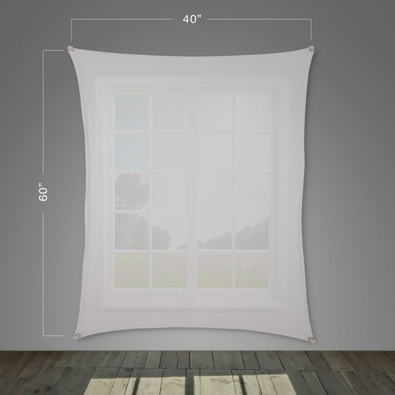 White 60'' x 40'' Portable Wall/Ceiling Mounted Projector Screen