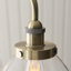 Anais 3-Light Linear Chandelier finished in Ant. Brass