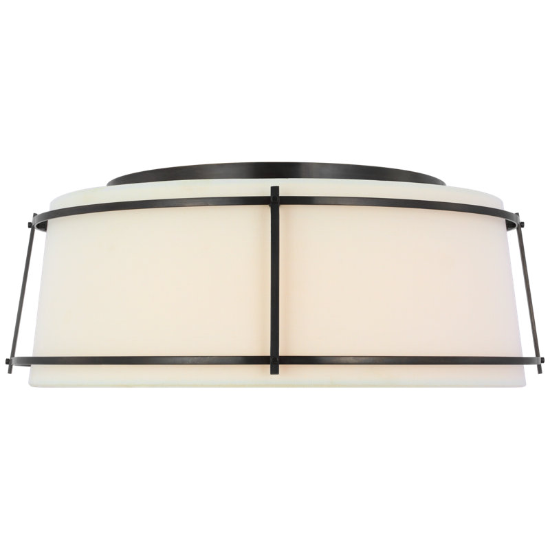 Callaway 1 - Light LED Flush Mount, Bronze, 6.5" H x 17.25" W x 17.25" D