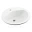 Modesto Ceramic Circular Drop-In Bathroom Sink-1233816179