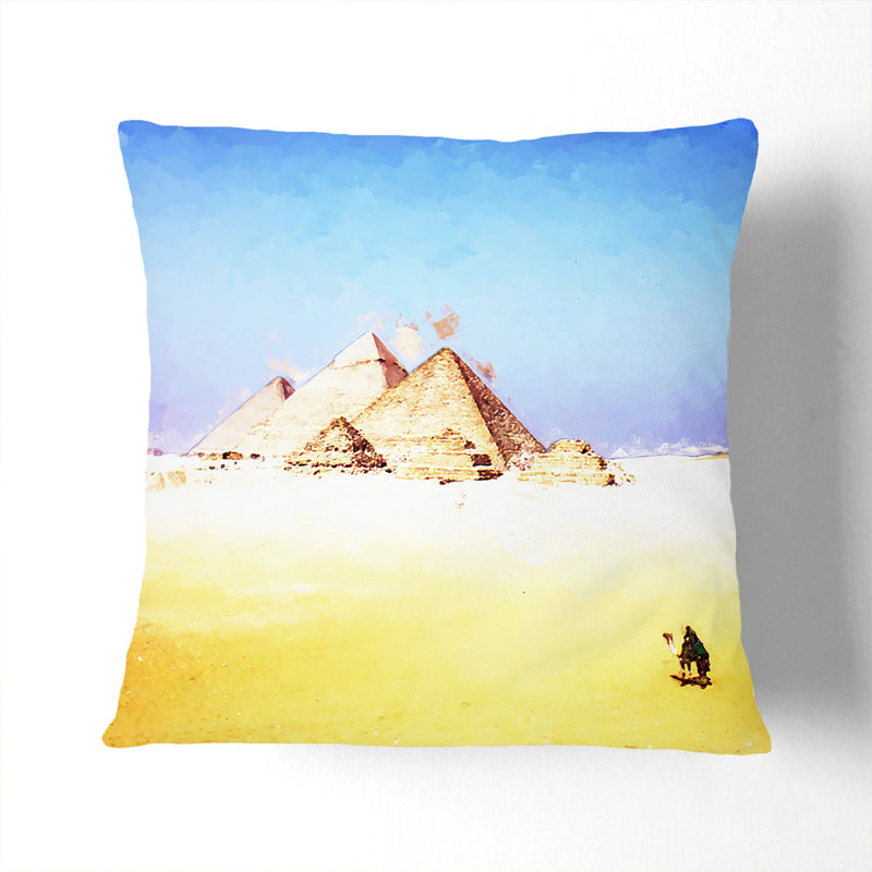 Abstract Square Cushion, 55cm H x 55cm W x 20cm D