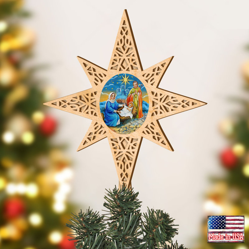 16.5 " Nativity Shatterproof Tree Topper