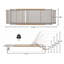 Chaise longue d'extérieur en aluminium Hargrove, ensemble de 2