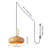 1-Light Plug In Pendant Light Medieval Glass-166997466