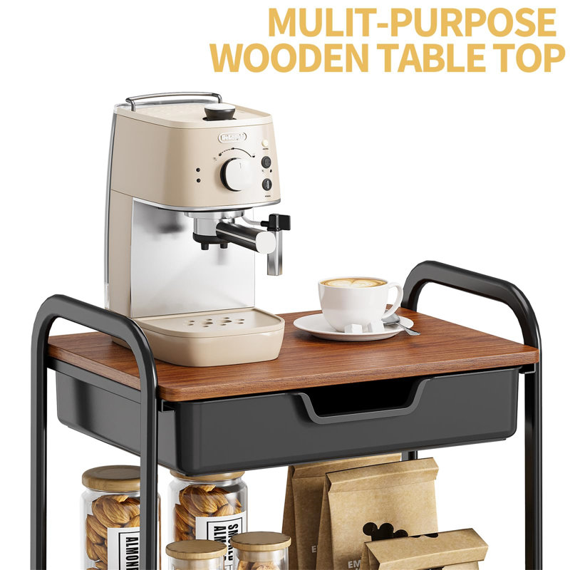 3 Tier Storage Trolley on Wheels