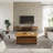 48.82'' Lifting Top Rectangular Fluted Coffee Table
