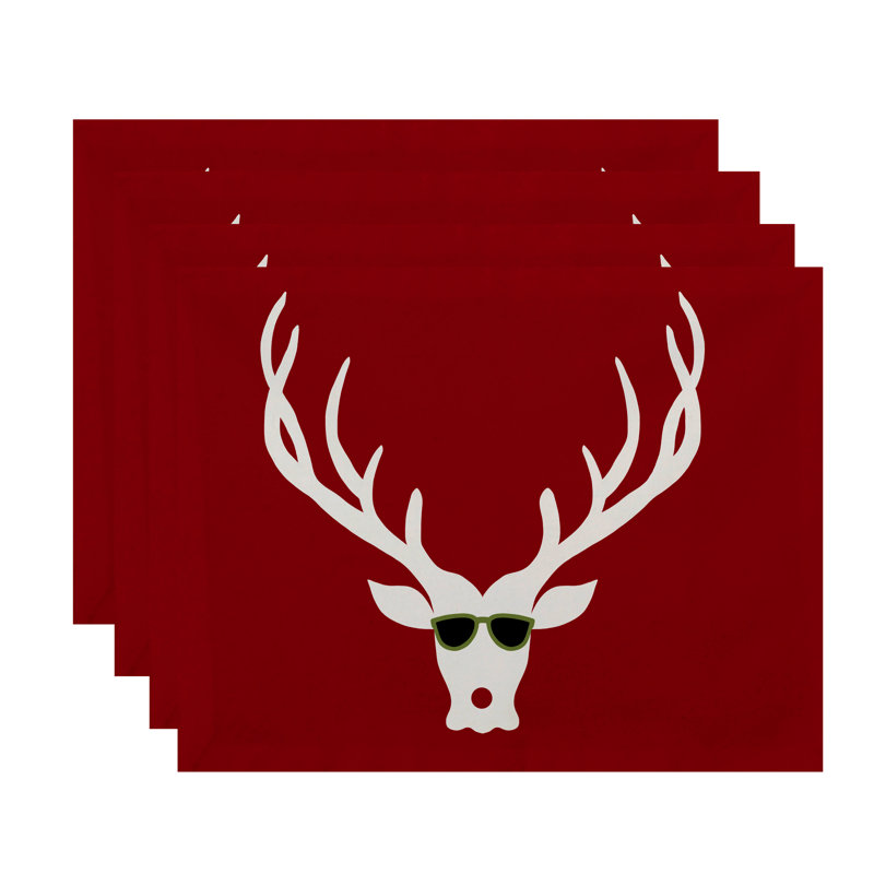 Ensemble de napperon Holiday, Rouge